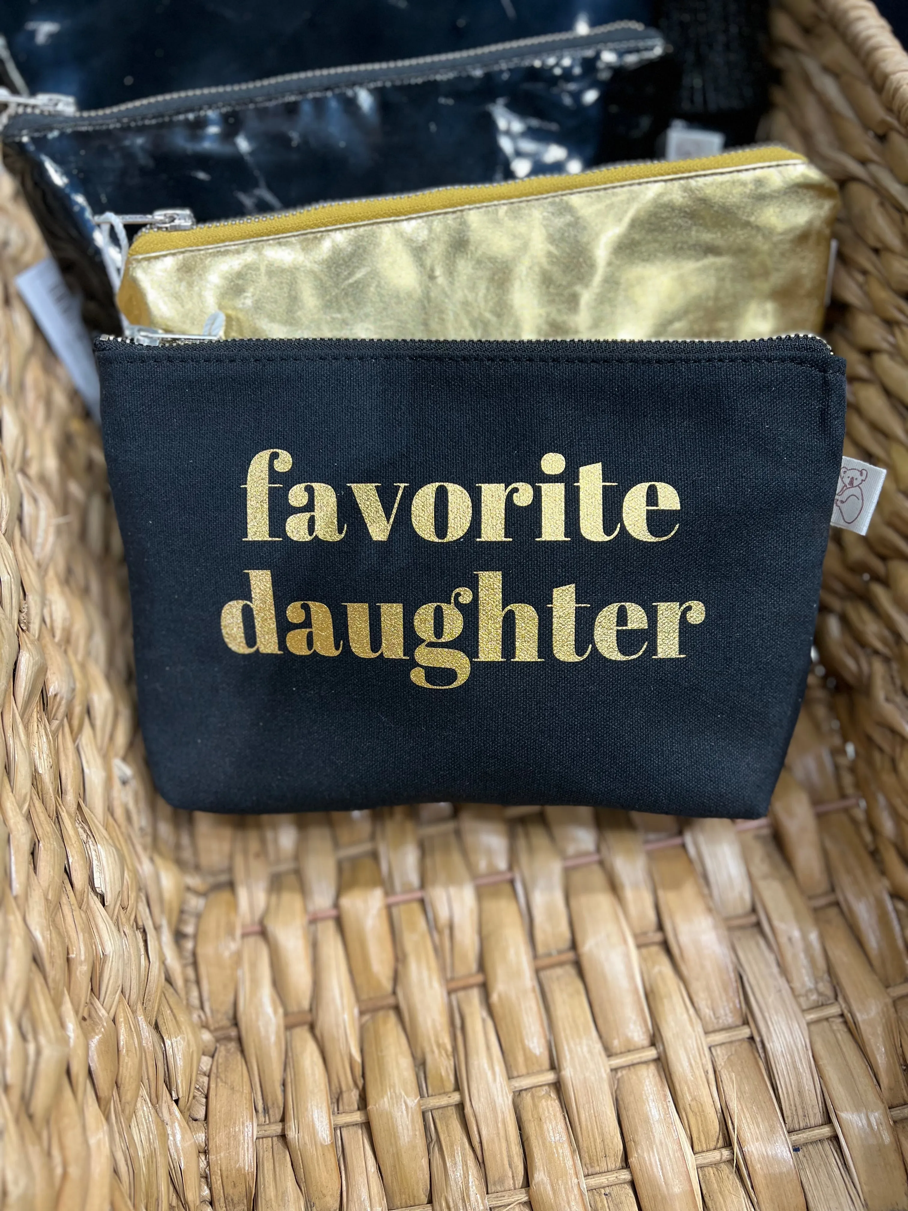 Makeup Bag  - Favorite Daughter in Gold Foil NEW!