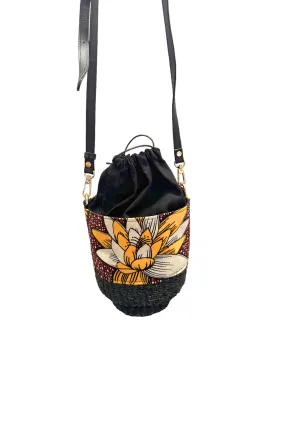 Makiling Bucket Bag - Yellow African Ankara Wax Cotton Print