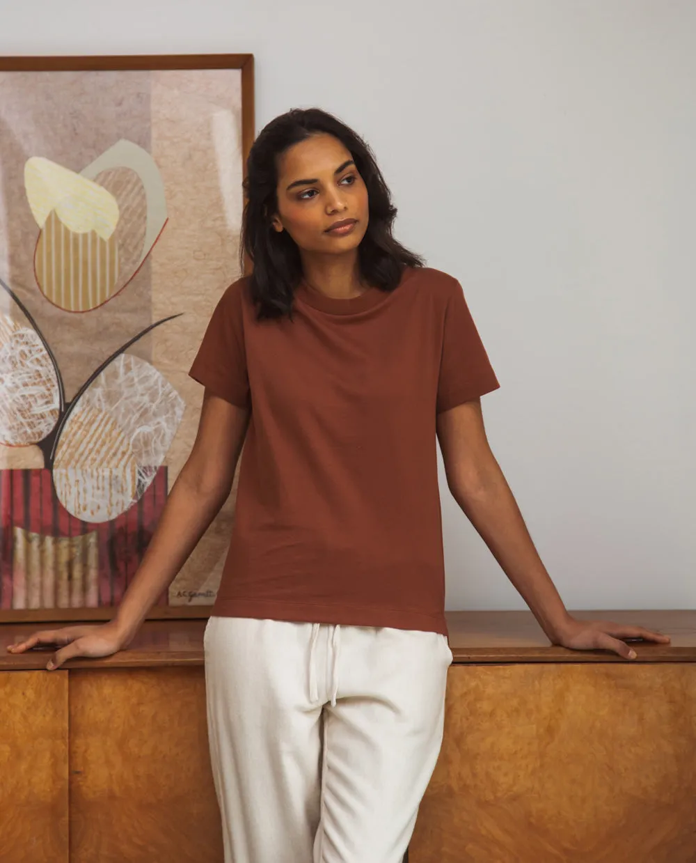 Maliah Organic Cotton T-Shirt In Tortoiseshell