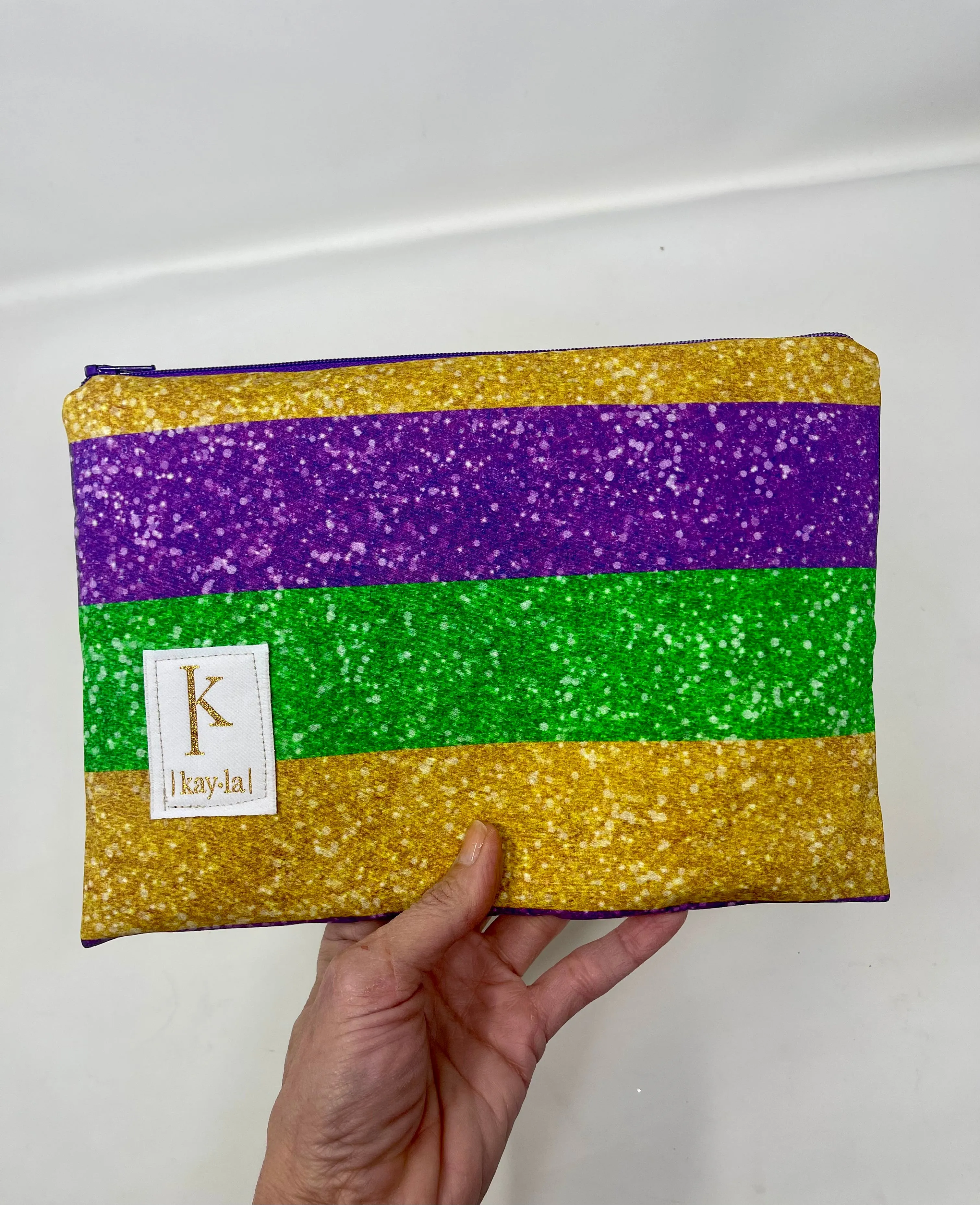 Mardi gras tinsel, Kayla clutch