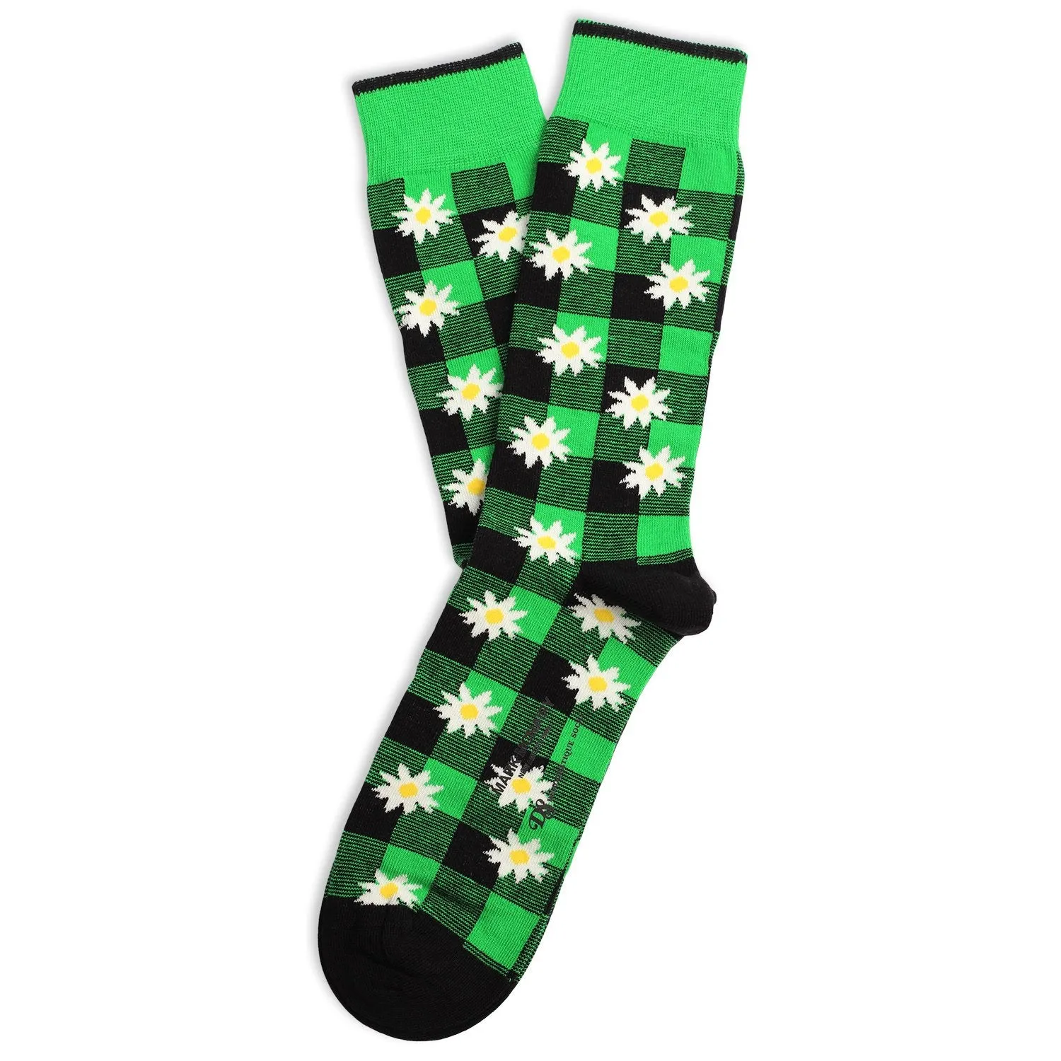 Mark McNairy x Democratique Socks Buffalo Daisy Sea Green