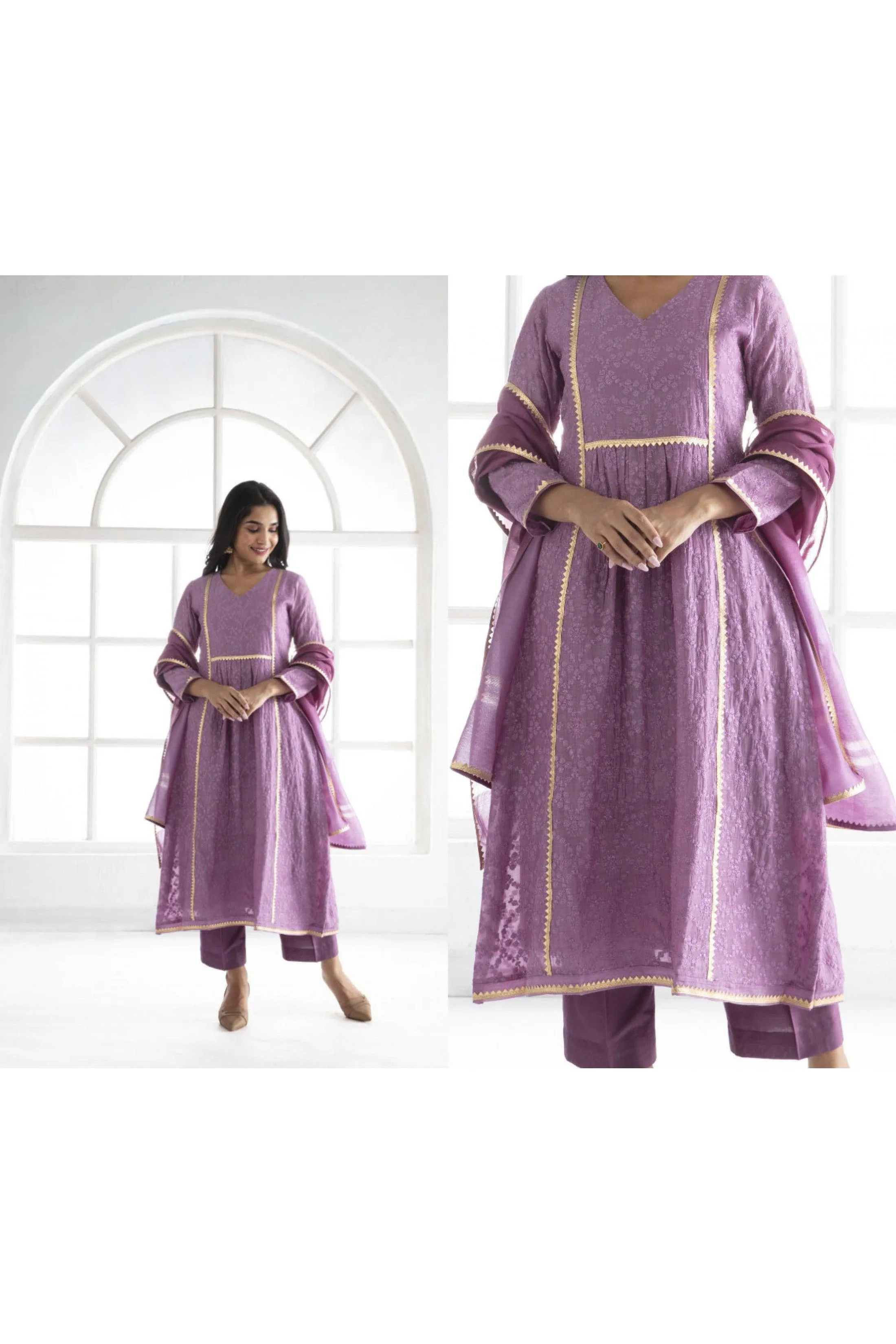 MAUVE SUIT SET