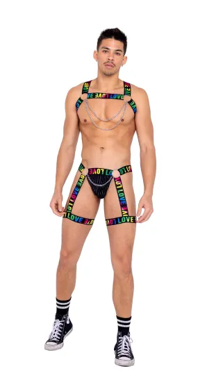 Mens Pride Top Harness