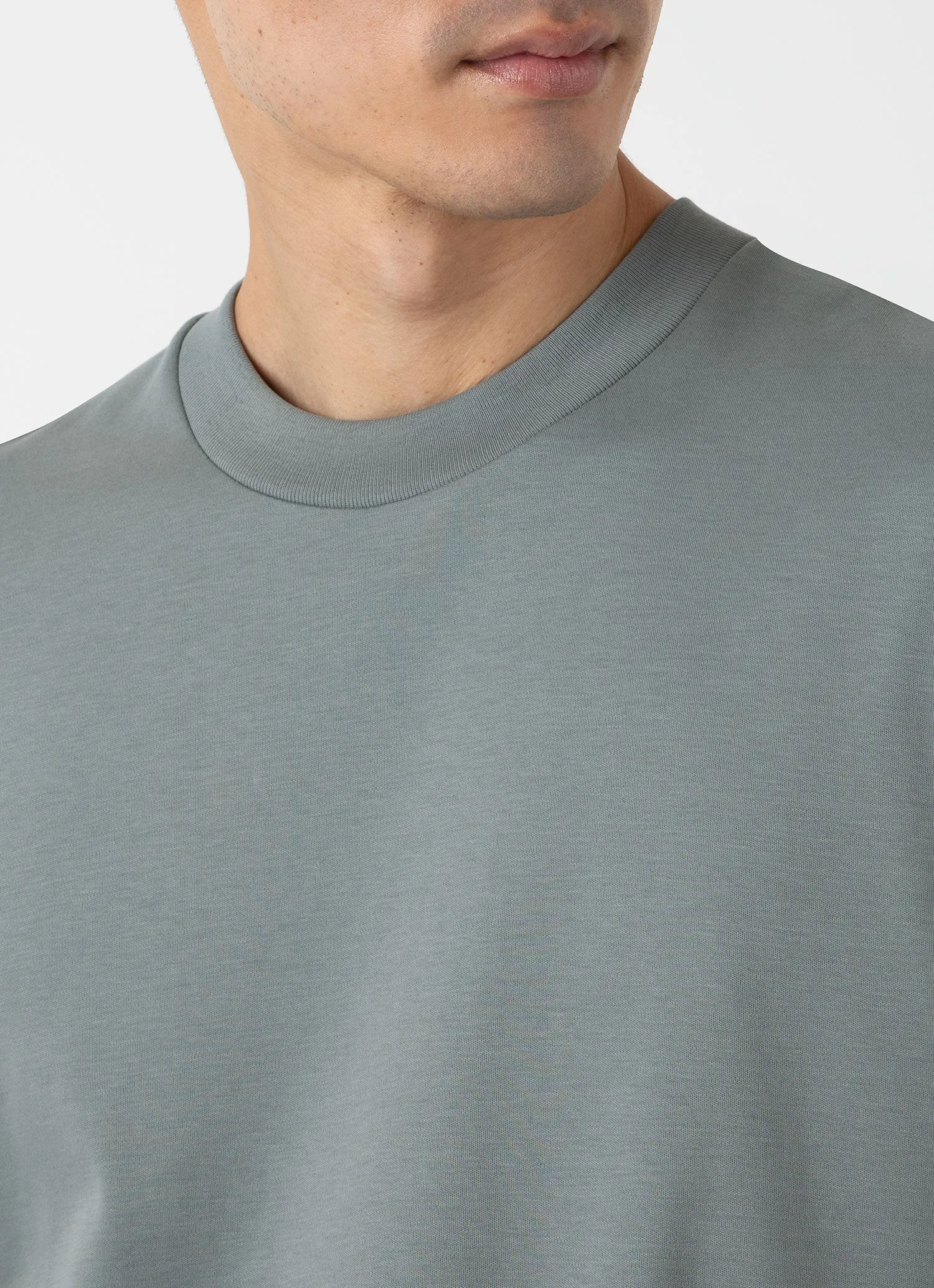 Men's Relaxed Fit Heavyweight T-shirt in Smoke Green