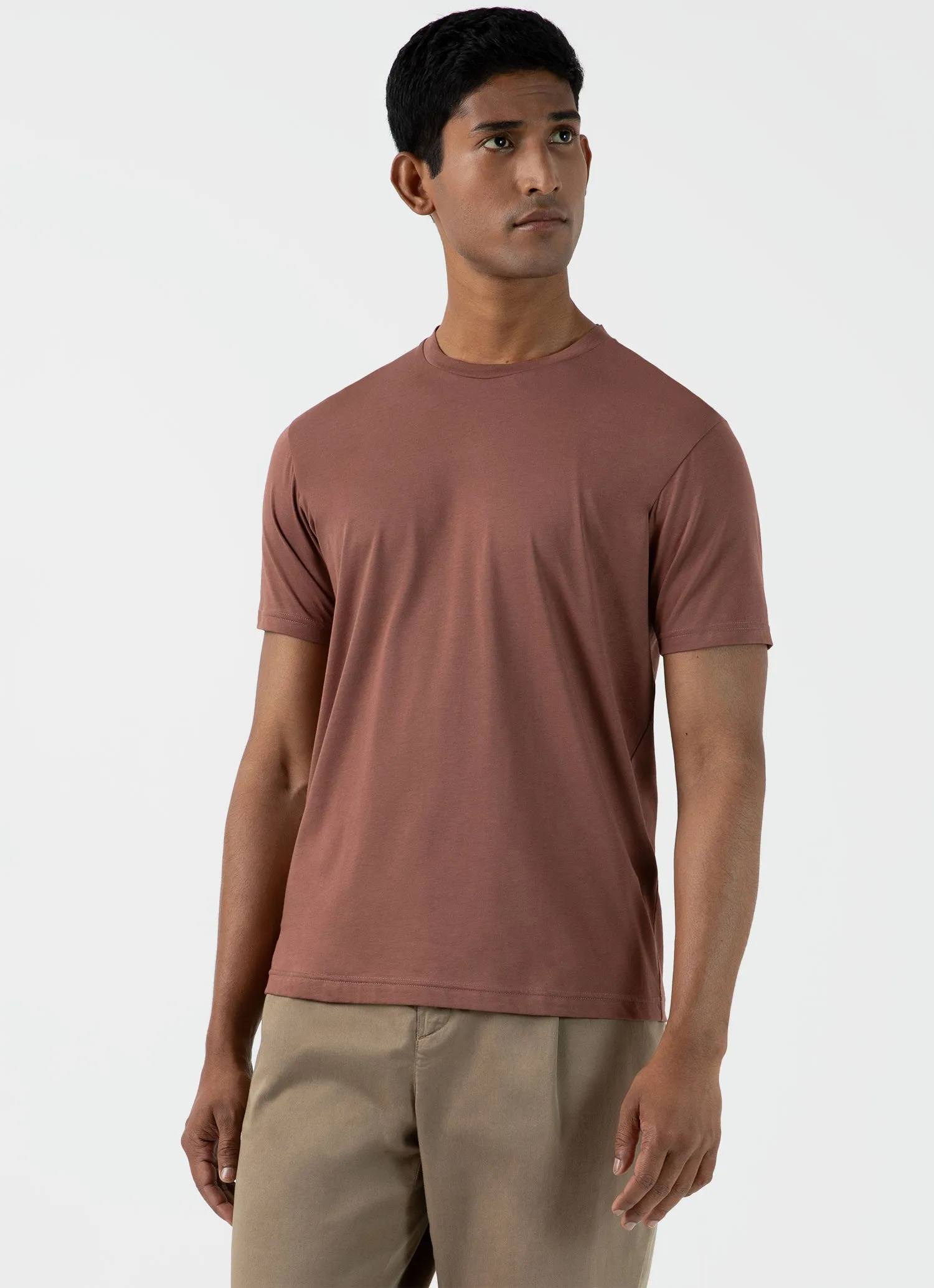 Men's Riviera Midweight Tshirt in Brown