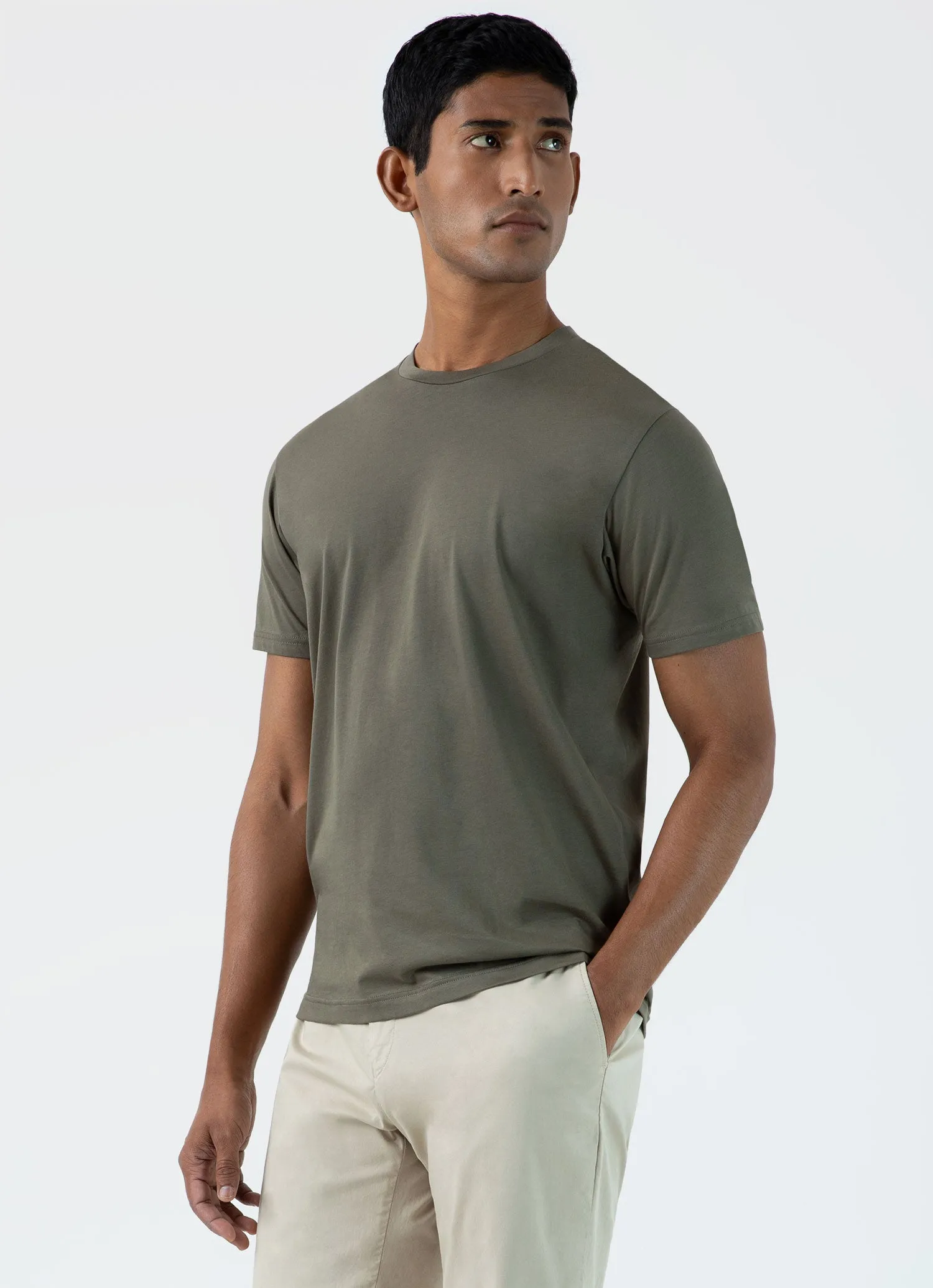 Men's Riviera Midweight T‑shirt in Khaki