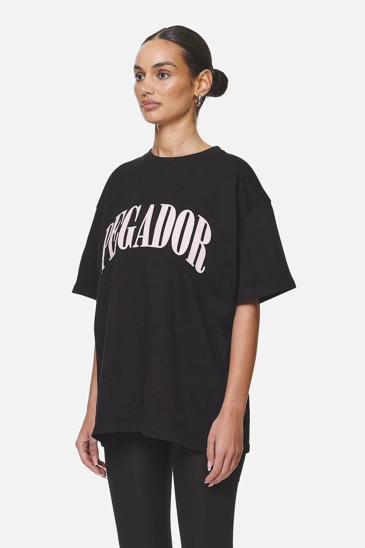 Miami Oversized Tee Black Flamingo