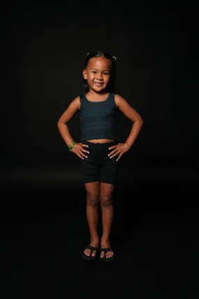 MIDNIGHT BLUE TRIANGLES MINI COLLECTION KEIKI TANK TOP