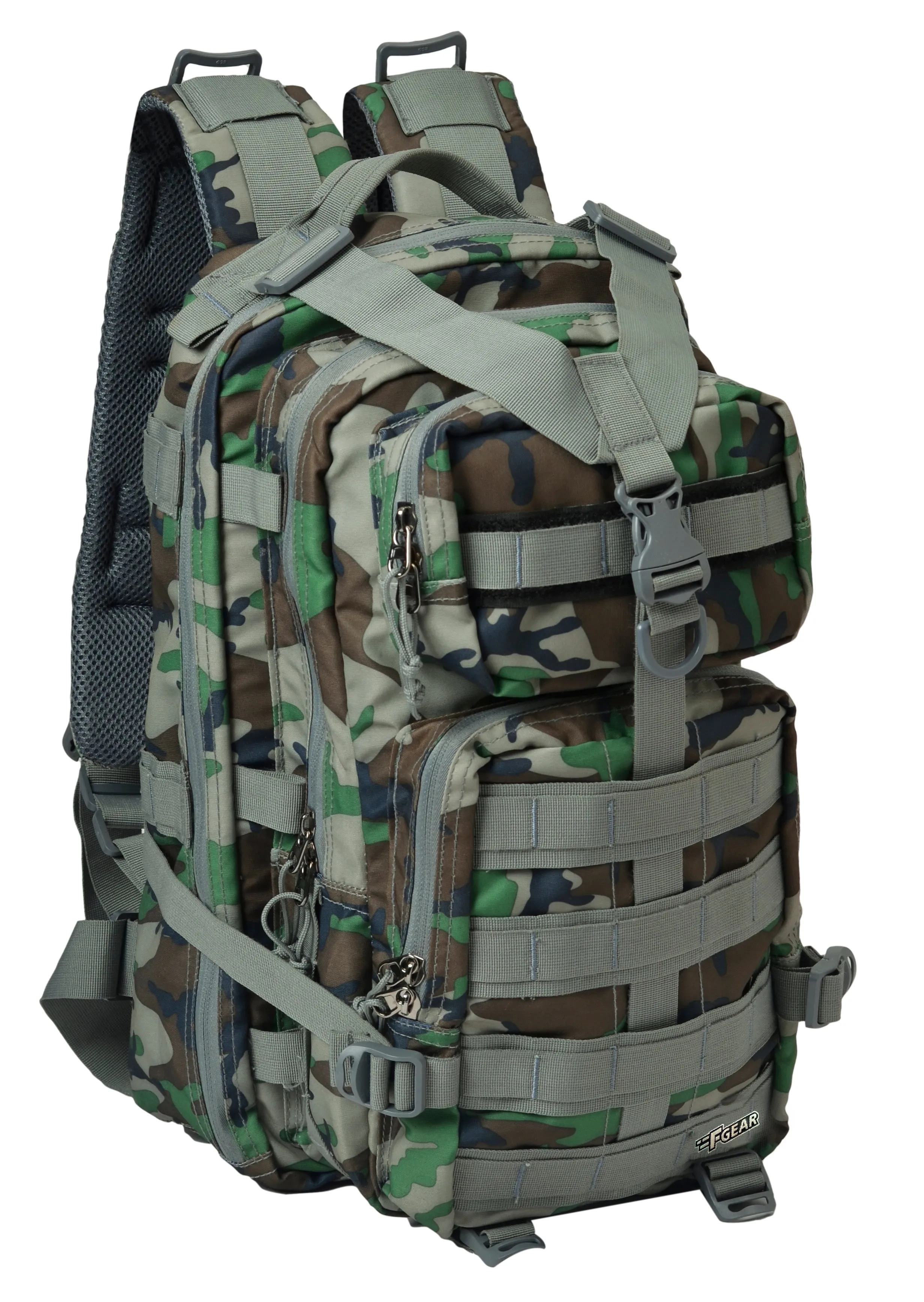 Military Tactical 29L Woodland A Camo Rucksack