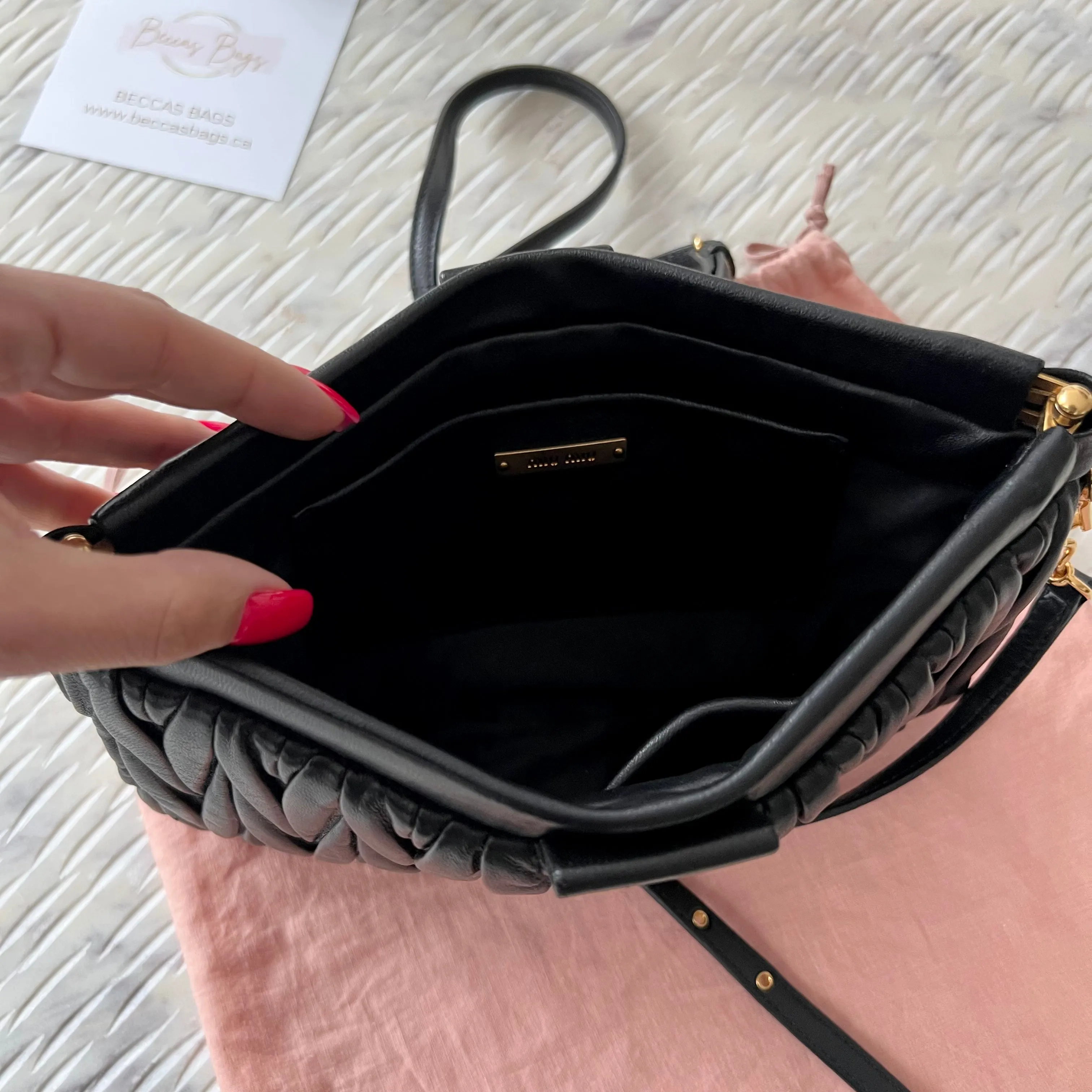 Miu Miu My Miu Matelassé Crossbody