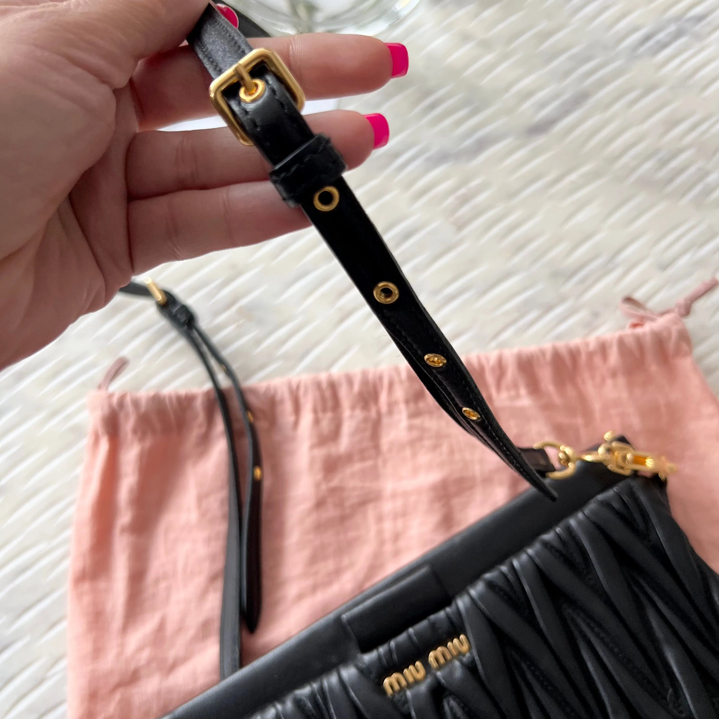 Miu Miu My Miu Matelassé Crossbody