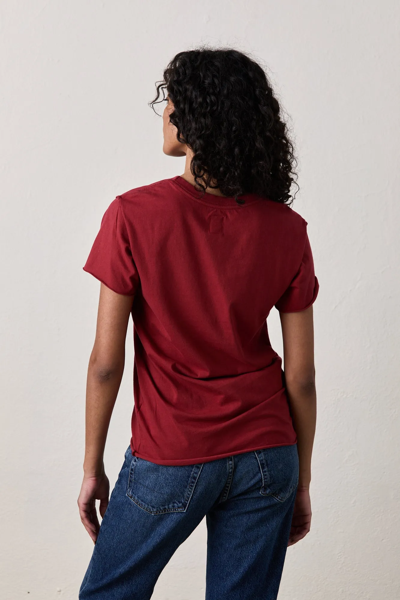 MOORE RELAXED TEE / DEEP RED