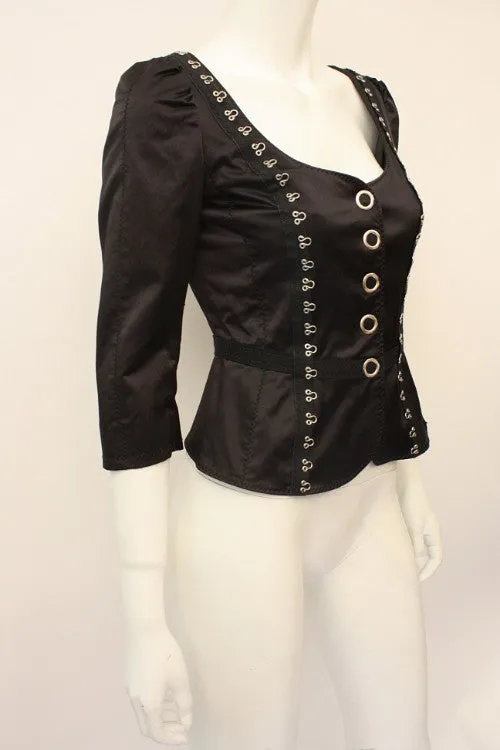 MOSCHINO Fitted Satin Jacket