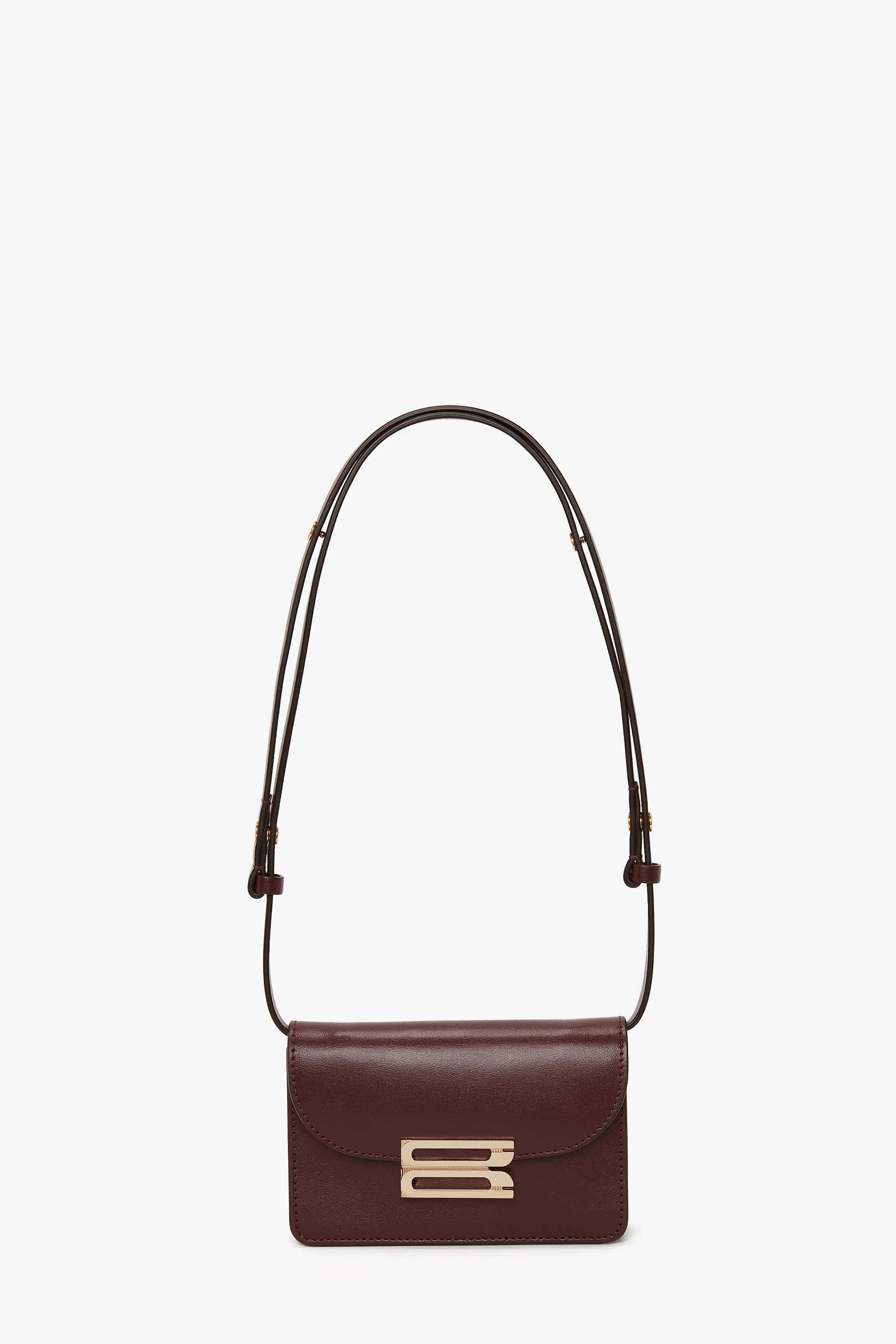 Nano Dorian Bag In Burgundy Smooth Leather