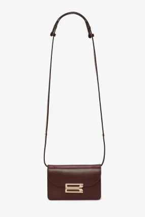 Nano Dorian Bag In Burgundy Smooth Leather