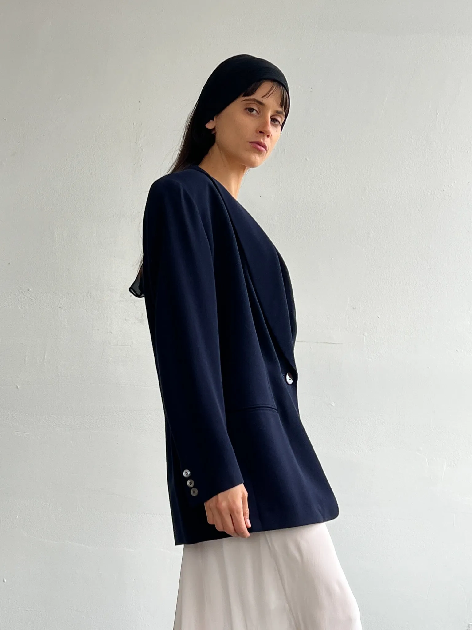 Navy Ungaro Blazer (L)