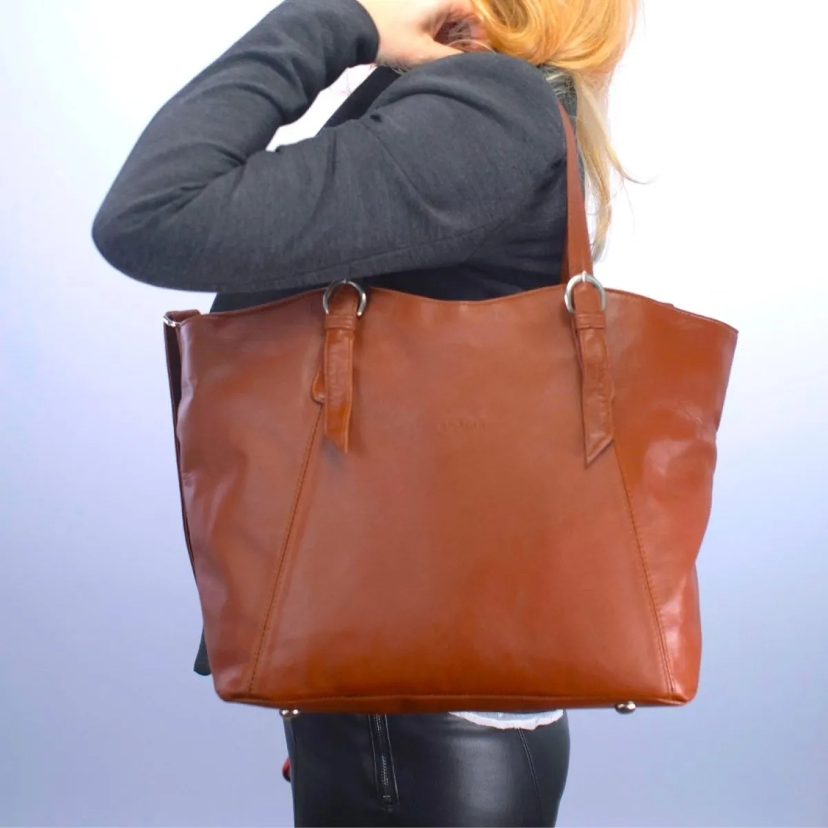 New York Soft Leather Tote Bag