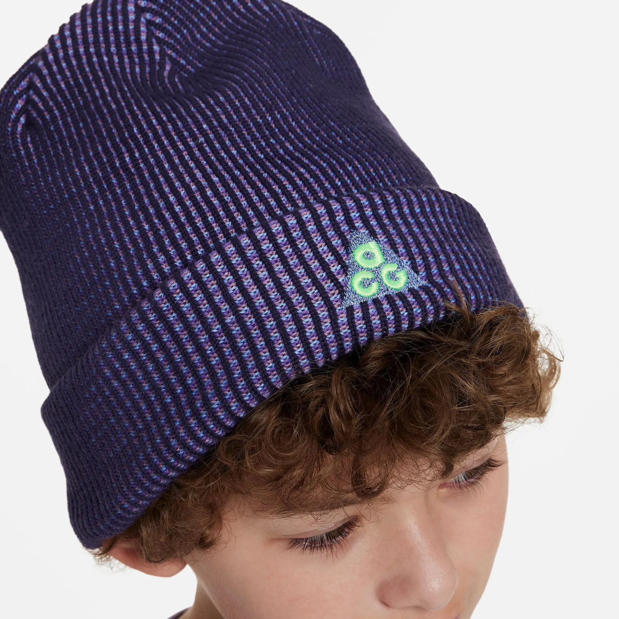 Nike ACG Kids Peak Beanie (Purple Cosmos/Polar)