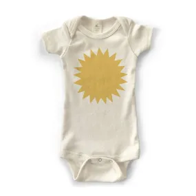 Organic Short Sleeve Onesie - Natural Sun