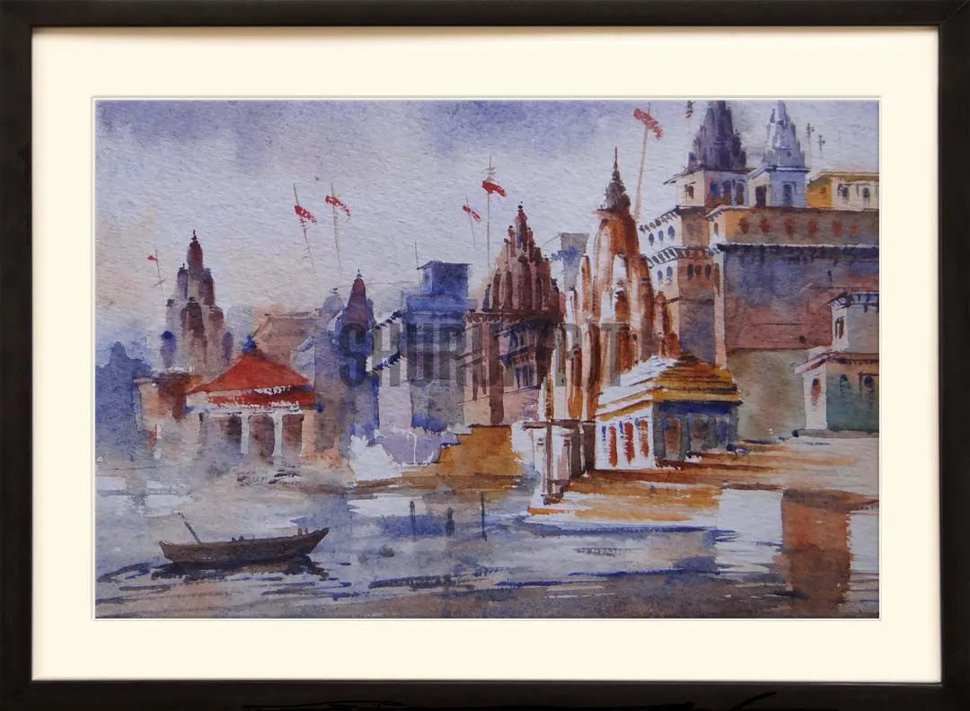 Painting of a Benares Ghat