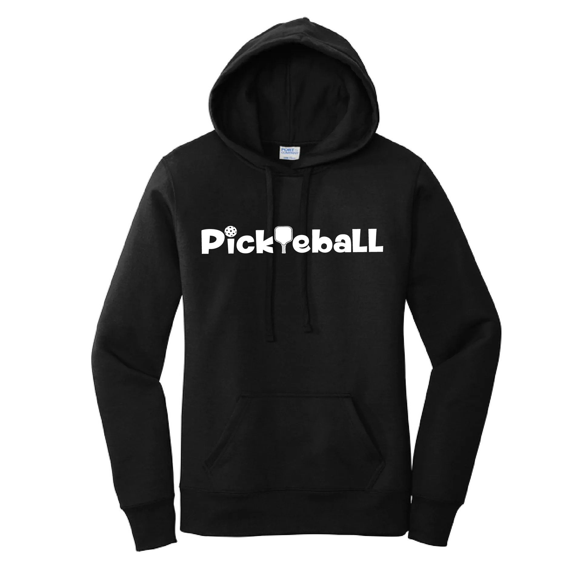 Pickleball (Horizontal) Customizable | Women’s Fitted Hoodie Pickleball Sweatshirt | 50% Cotton 50% Poly Fleece