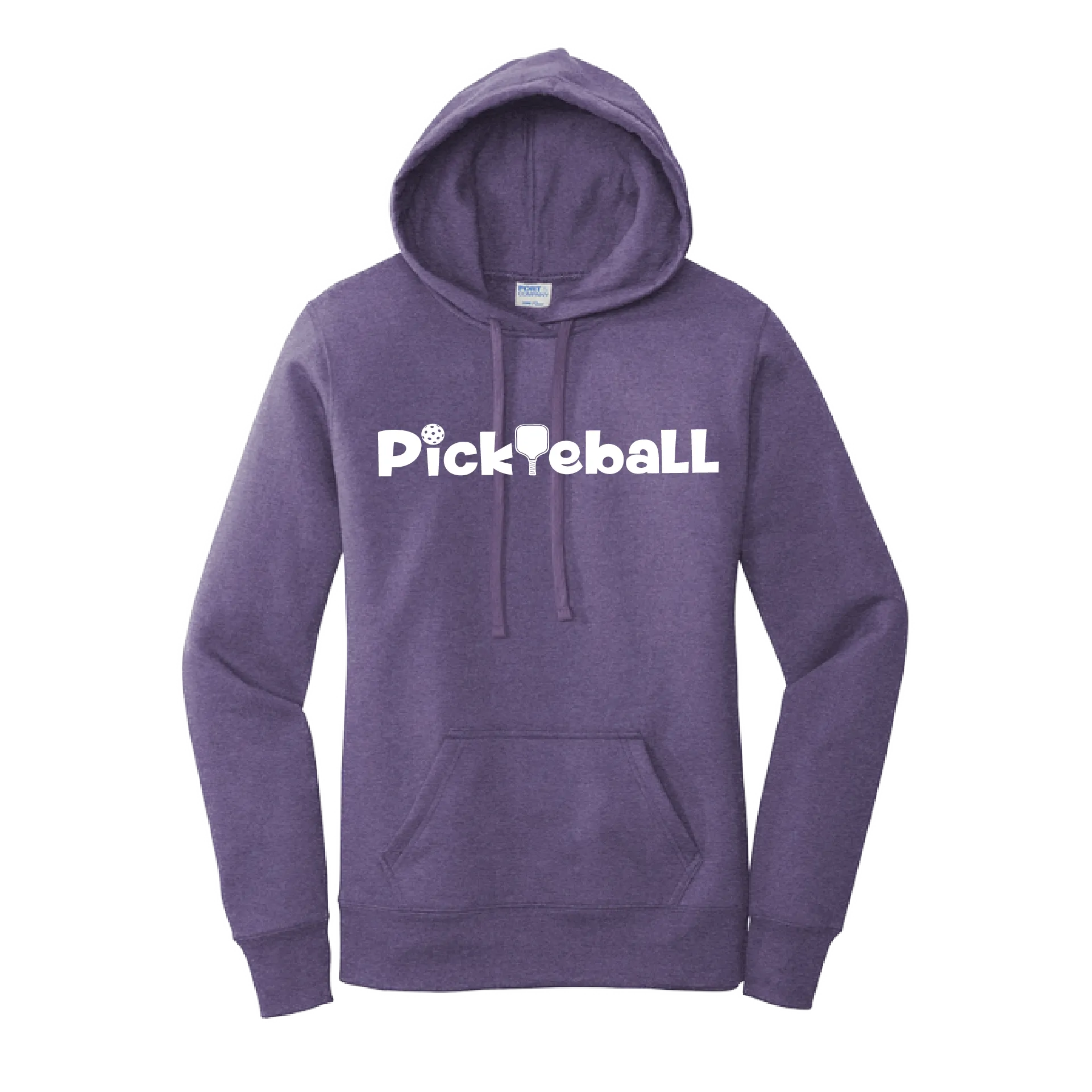 Pickleball (Horizontal) Customizable | Women’s Fitted Hoodie Pickleball Sweatshirt | 50% Cotton 50% Poly Fleece