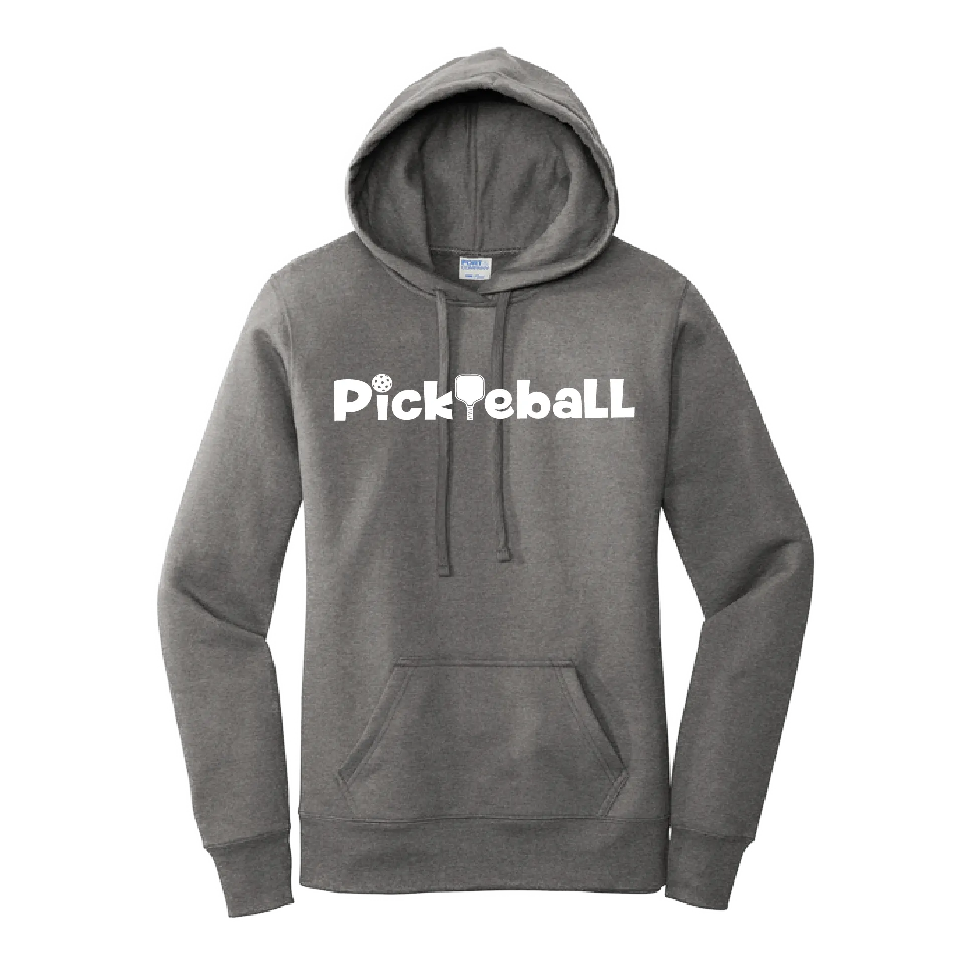 Pickleball (Horizontal) Customizable | Women’s Fitted Hoodie Pickleball Sweatshirt | 50% Cotton 50% Poly Fleece