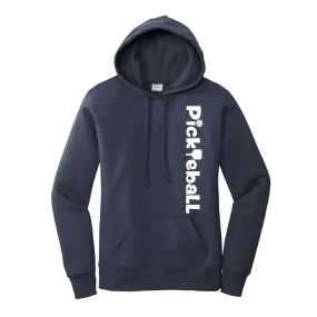 Pickleball (Horizontal) Customizable | Women’s Fitted Hoodie Pickleball Sweatshirt | 50% Cotton 50% Poly Fleece