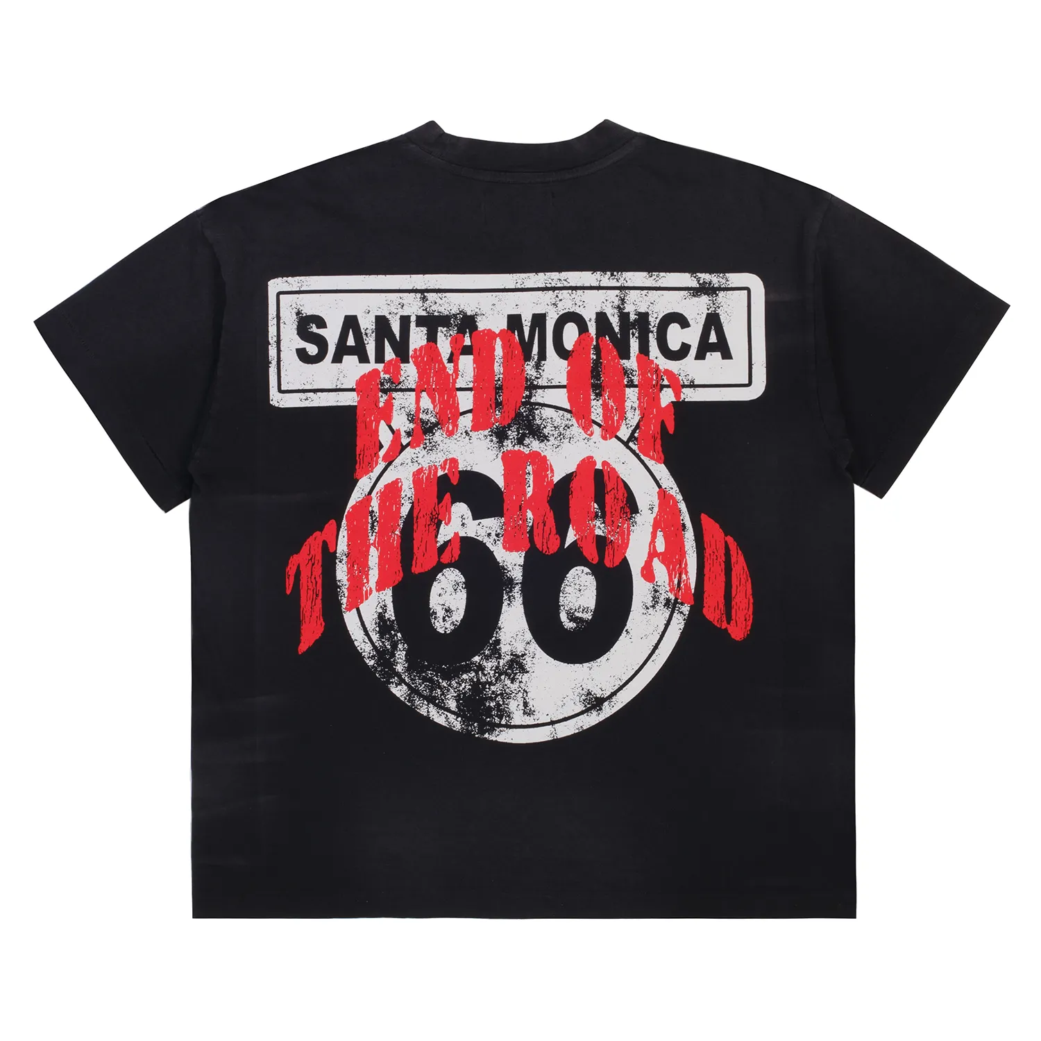 Pieces End Of The Road Tee Vintage Black