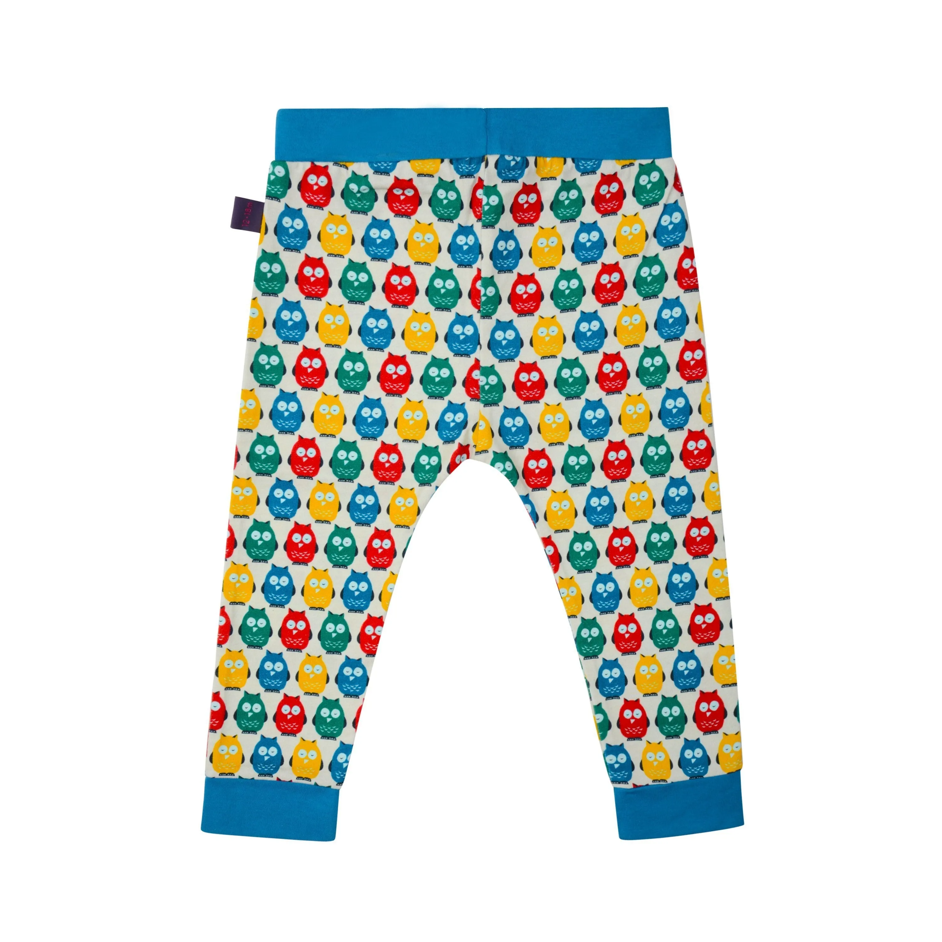 Poco Nido 100% Organic Rainbow Owl Baby Pants 七彩貓頭鷹有機純棉嬰兒長褲