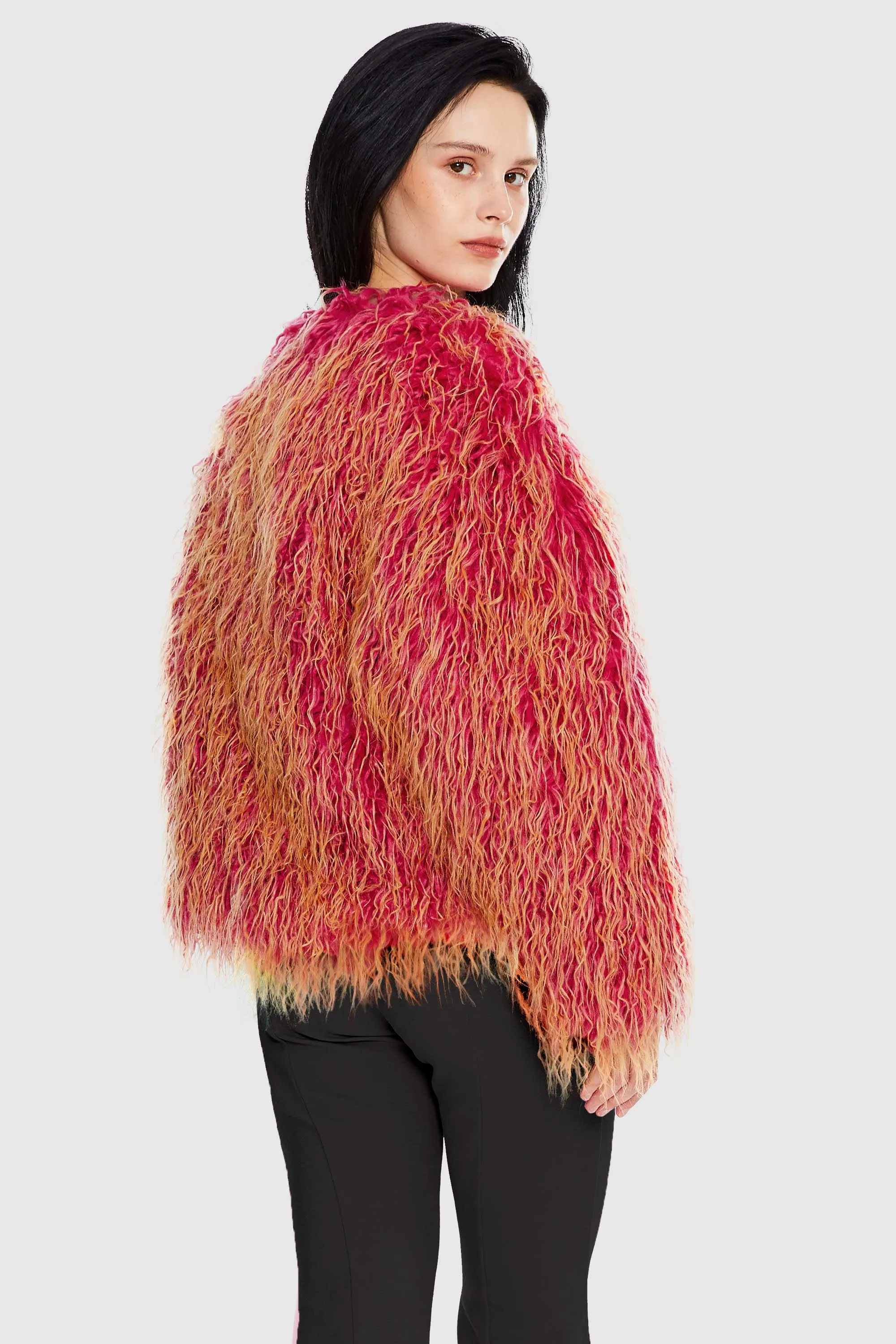 Puff-O O-Lab Winter Shaggy Jacket - Two-Color Gradient