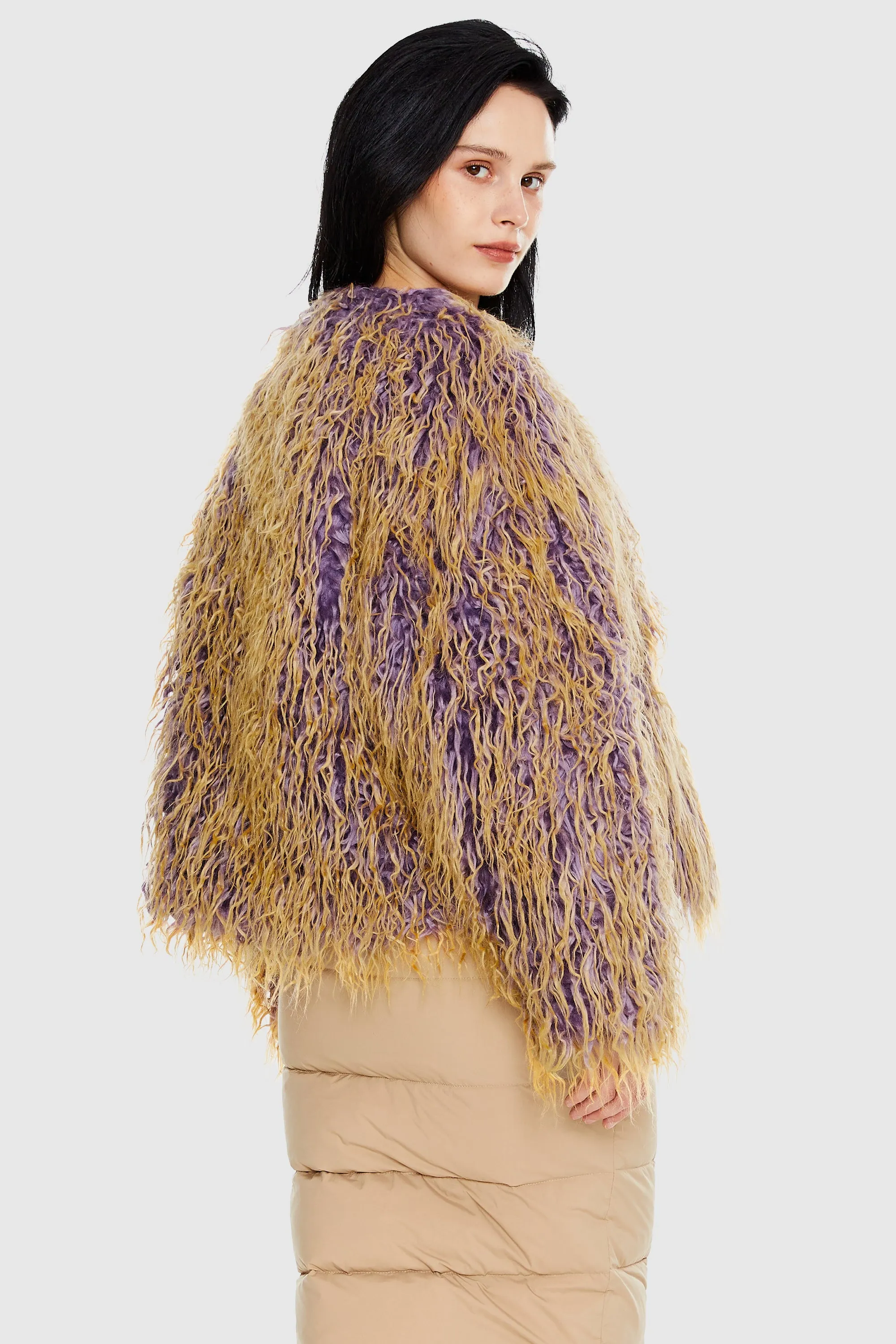 Puff-O O-Lab Winter Shaggy Jacket - Two-Color Gradient