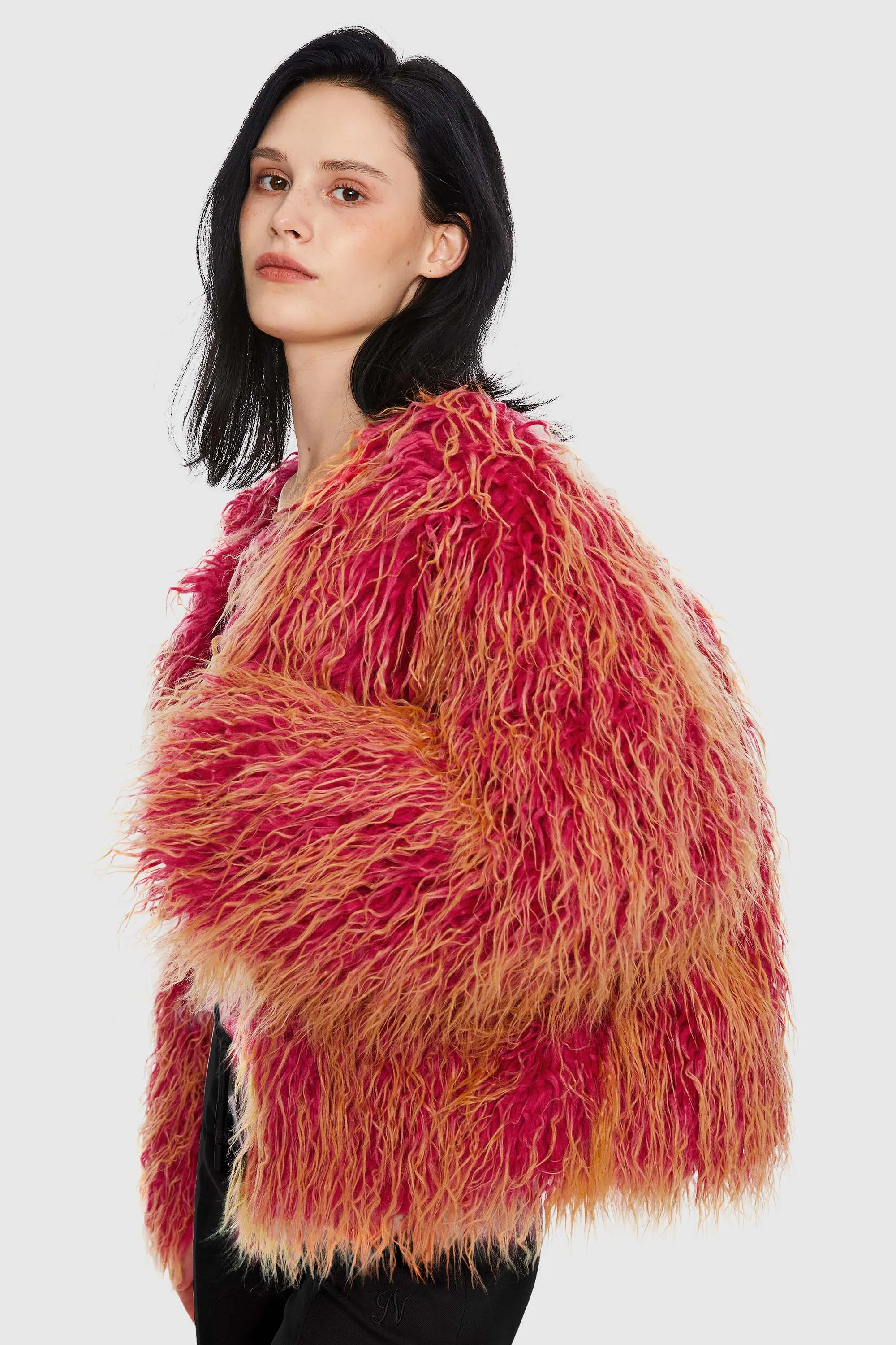 Puff-O O-Lab Winter Shaggy Jacket - Two-Color Gradient