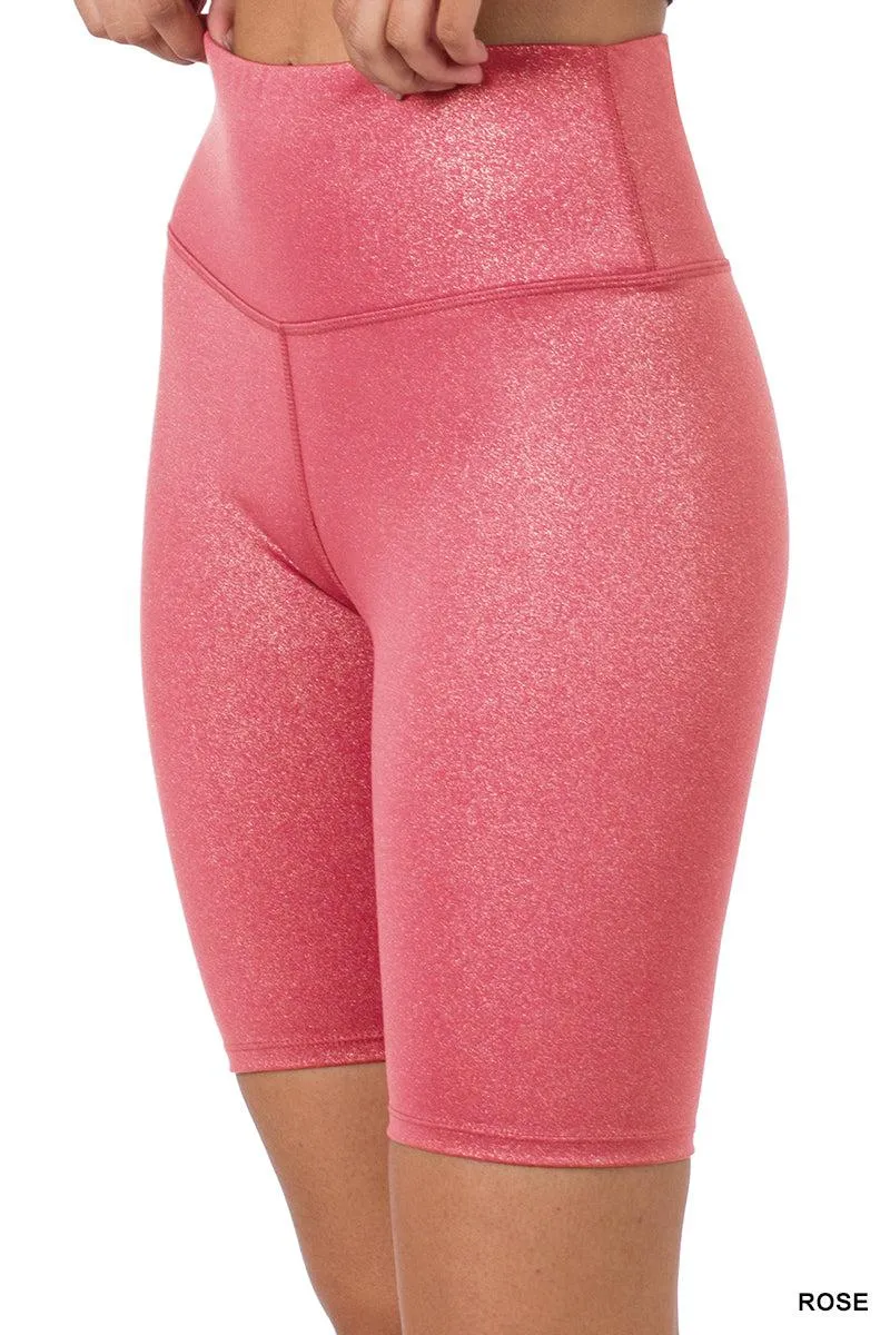 "Add A Little Sparkle" Bike Shorts (Rose)