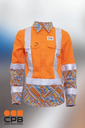 "Well-Connected" Rail Compliant Hi Vis Cotton Workshirt