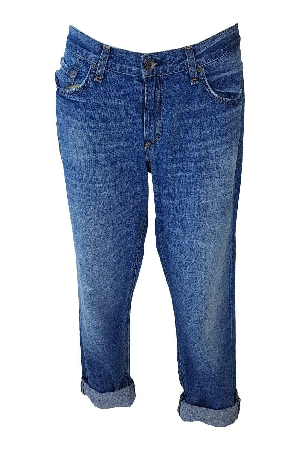 RAG & BONE Stonewashed Boyfriend Jeans Blue Barnsley (W 31)