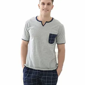 REDSWAN MEN'S SLEEPWEAR LOUNGE SET 100% COTTON PAJAMA SHORT SET (XXL)