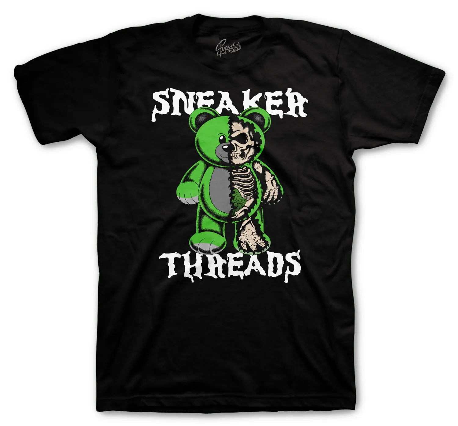 Retro 3 Pine Green Shirt - Play Bear - Black