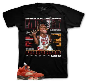 Retro 5 Mars For Her Shirt - Money Mike - Black