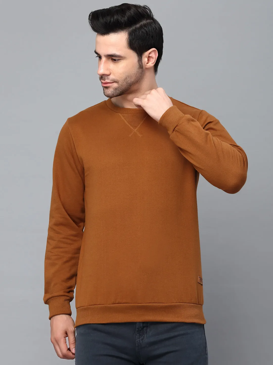 Round Neck Fleece Sweatshirt