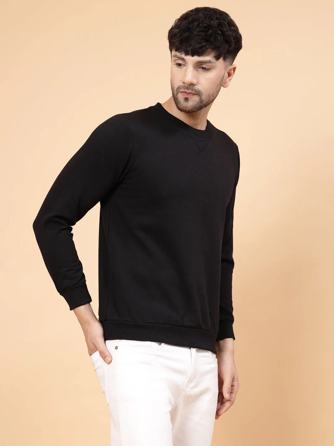 Round Neck Fleece Sweatshirt