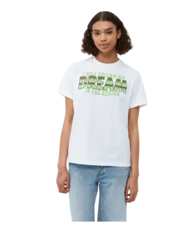 Size XS - Ganni White Dream Graphic Relaxed Fit T-shirt