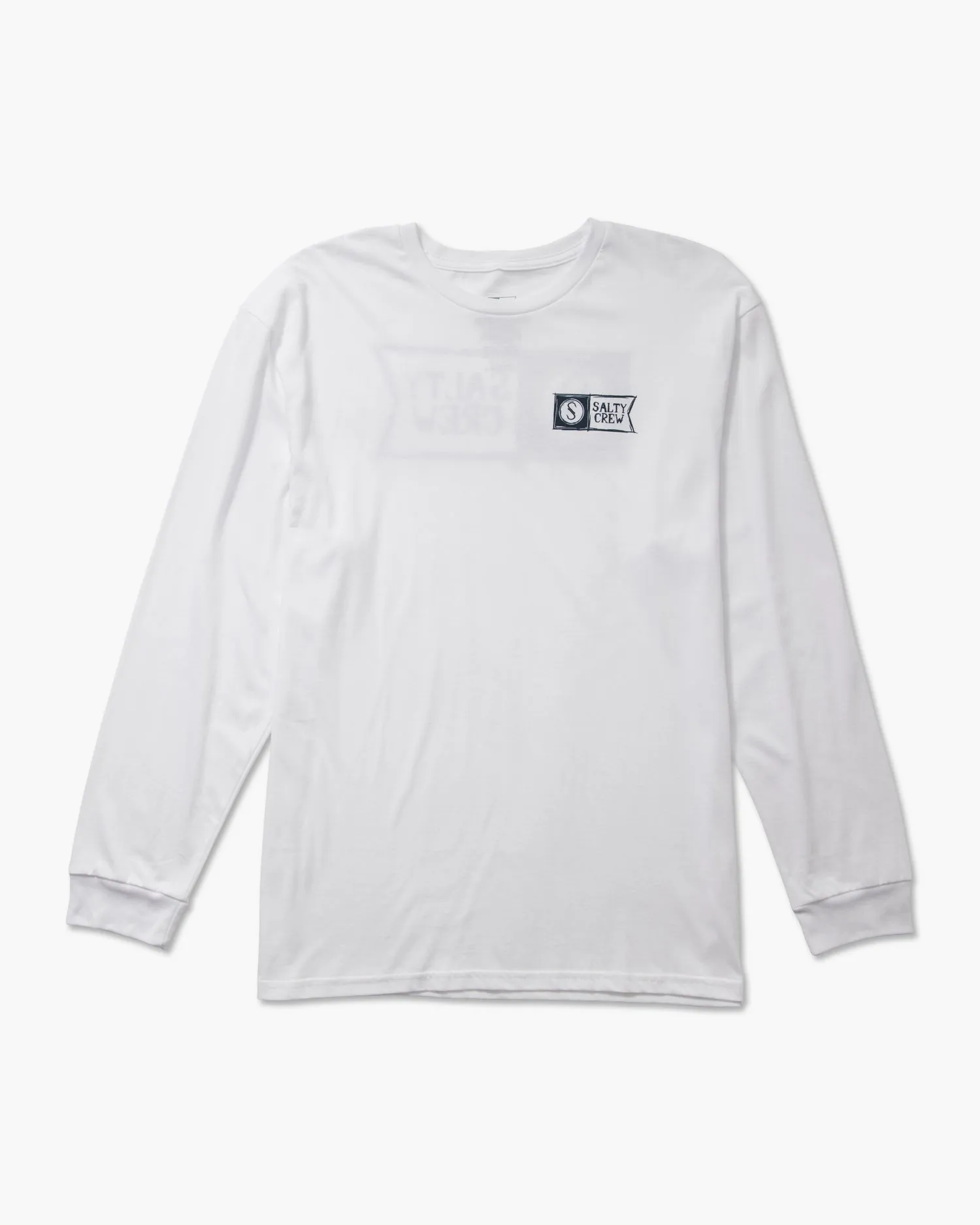 Sketchy Alpha White L/S Premium Tee