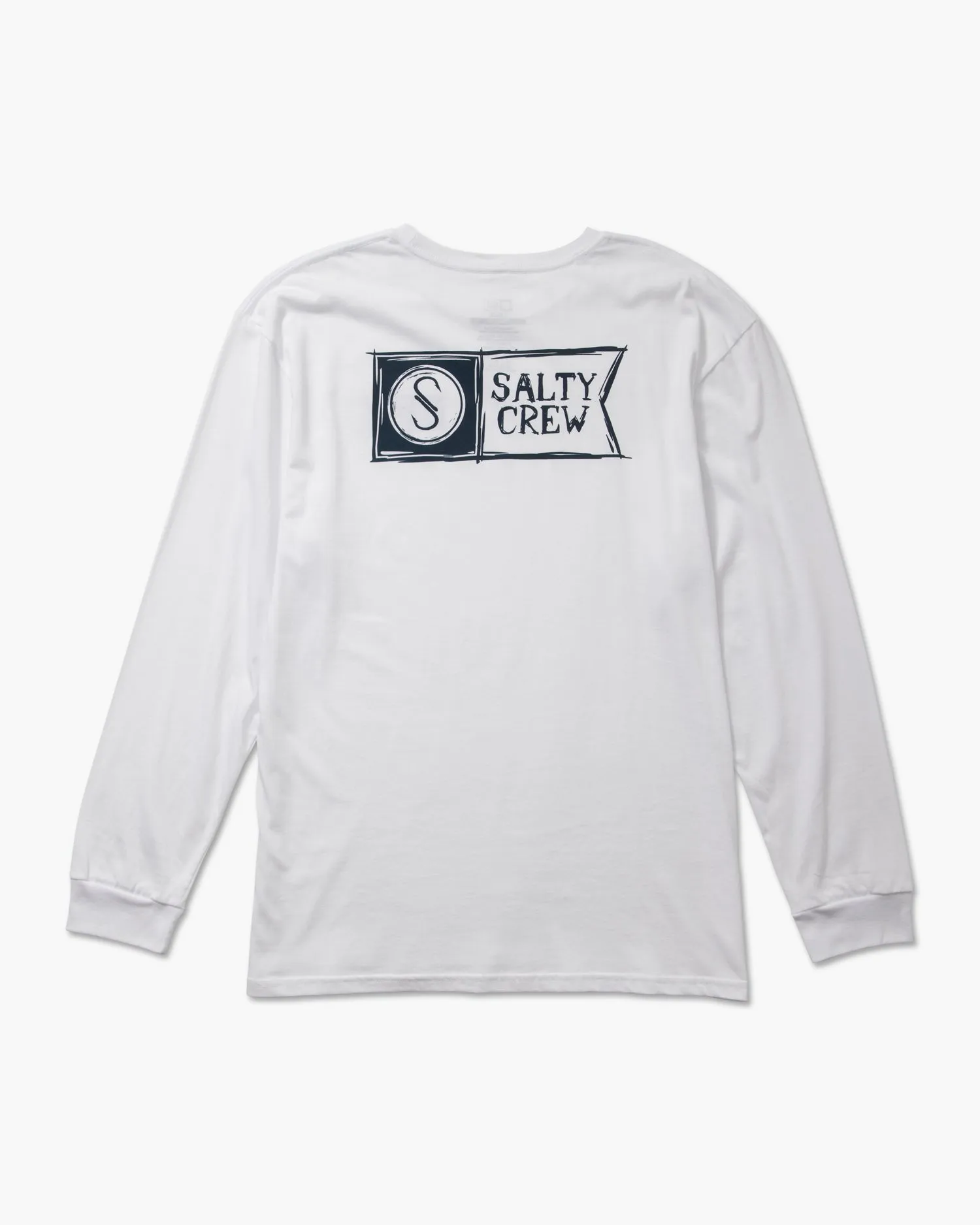 Sketchy Alpha White L/S Premium Tee