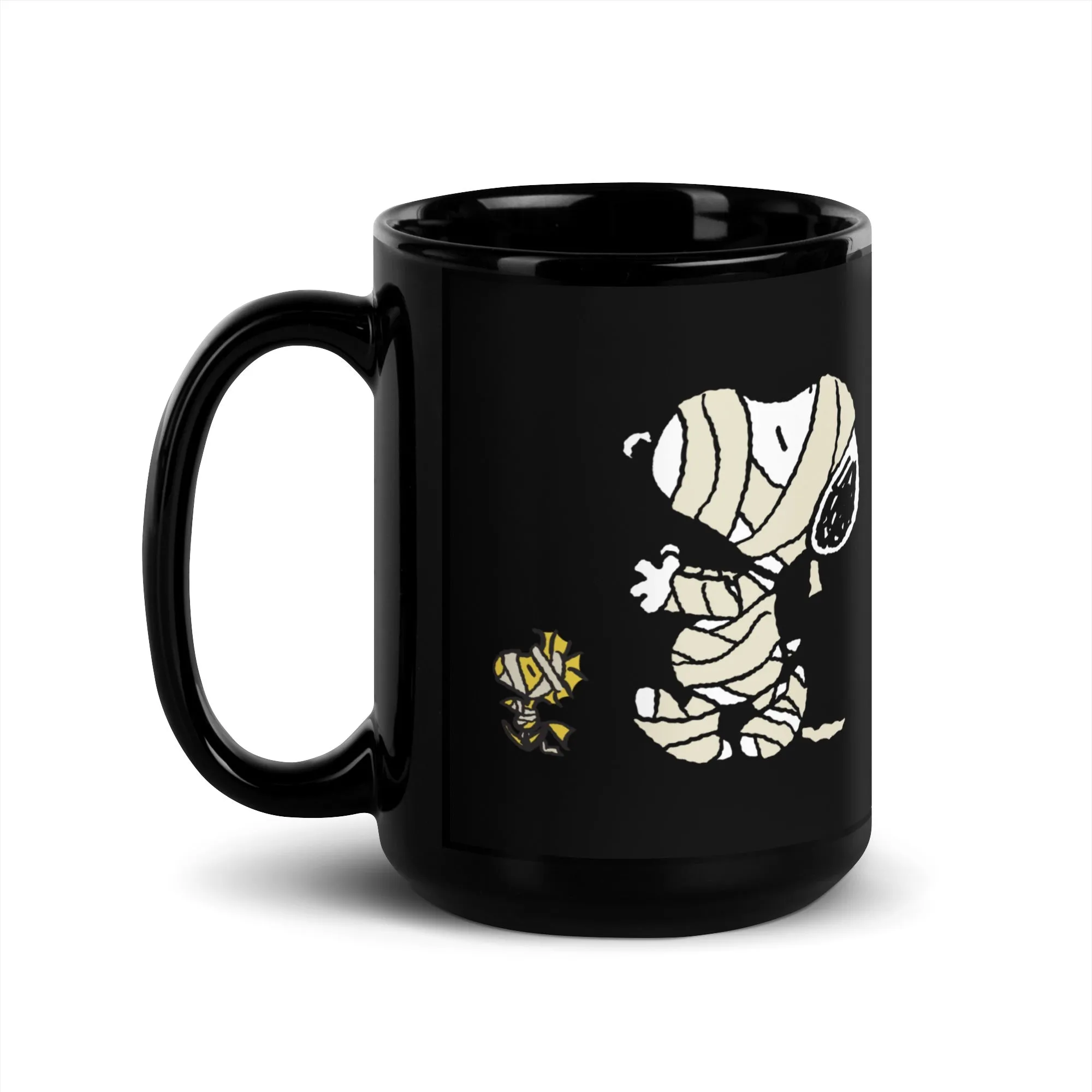 Snoopy & Woodstock Mummy Black Mug