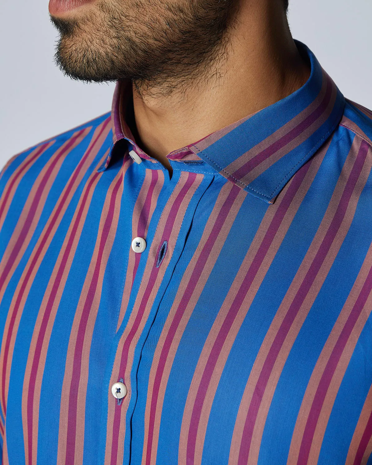 Somelos Striped Shirt - Blue