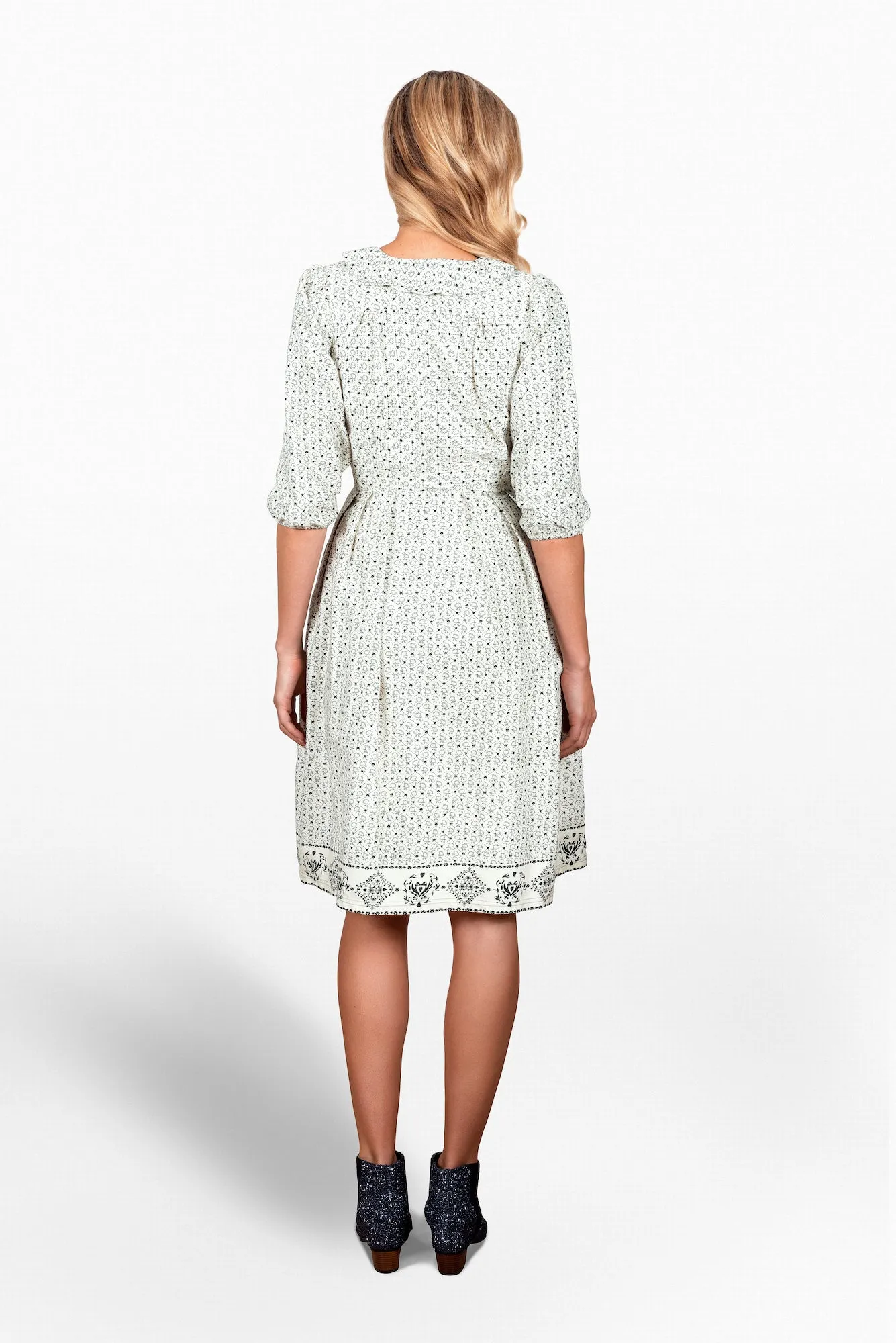 Sonnet cotton twill venn dress