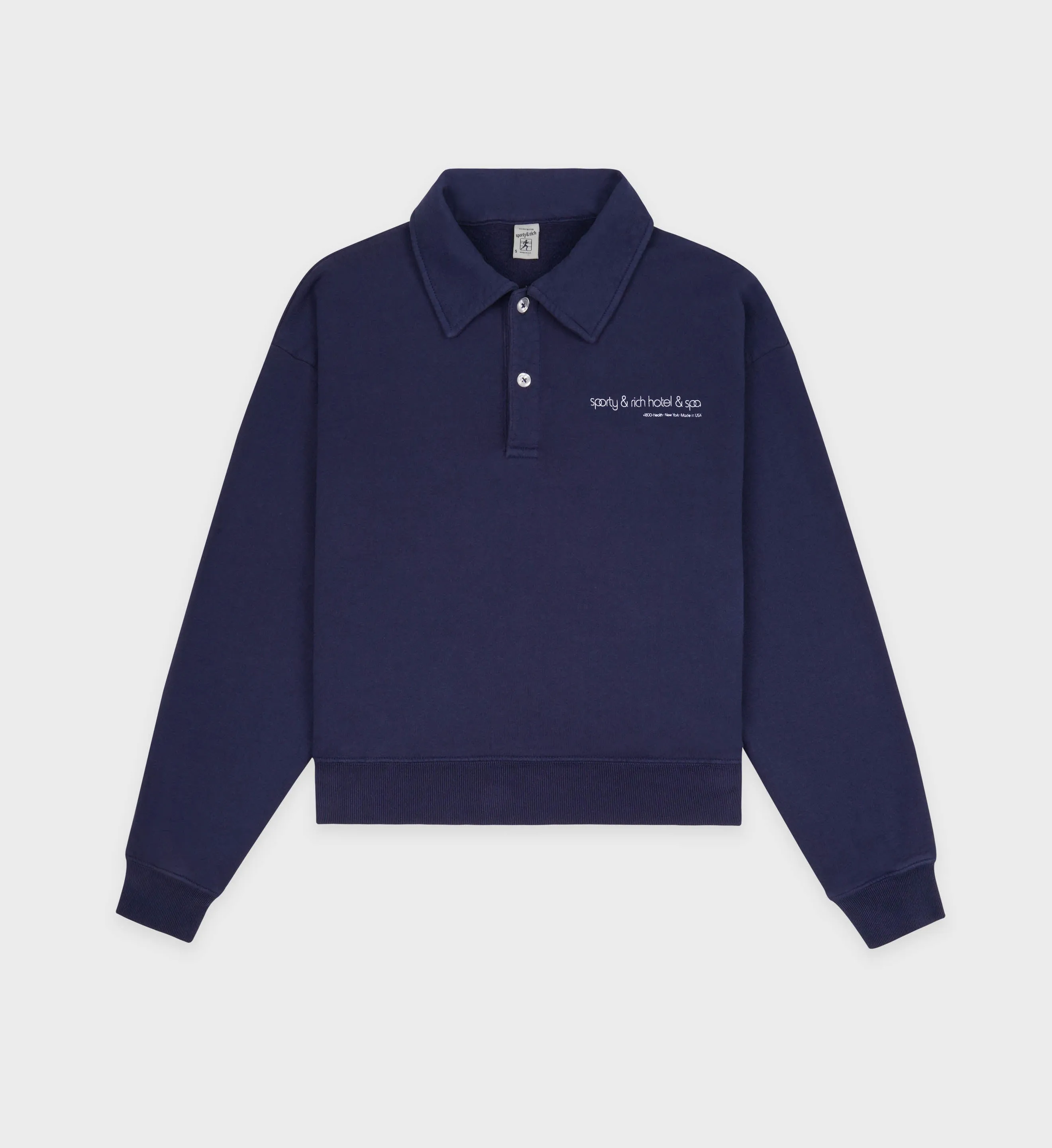 Spa Polo - Navy/White