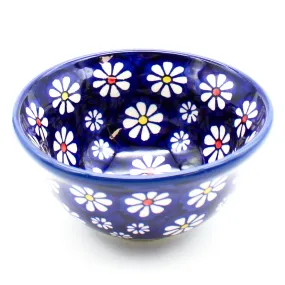 Spice & Herb Bowl 8 oz in Flowers on Blue