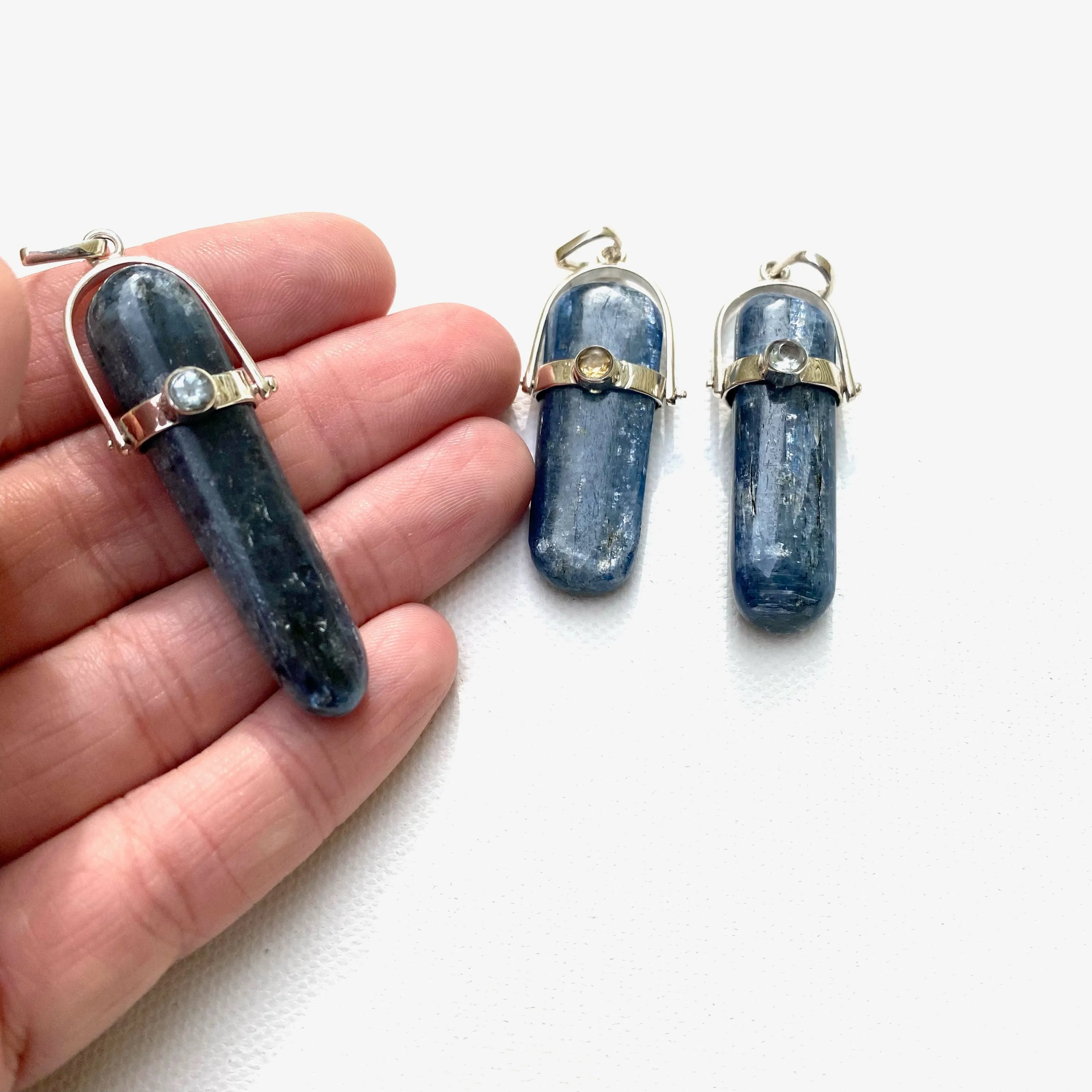 Sterling Silver Blue Kyanite Pendant